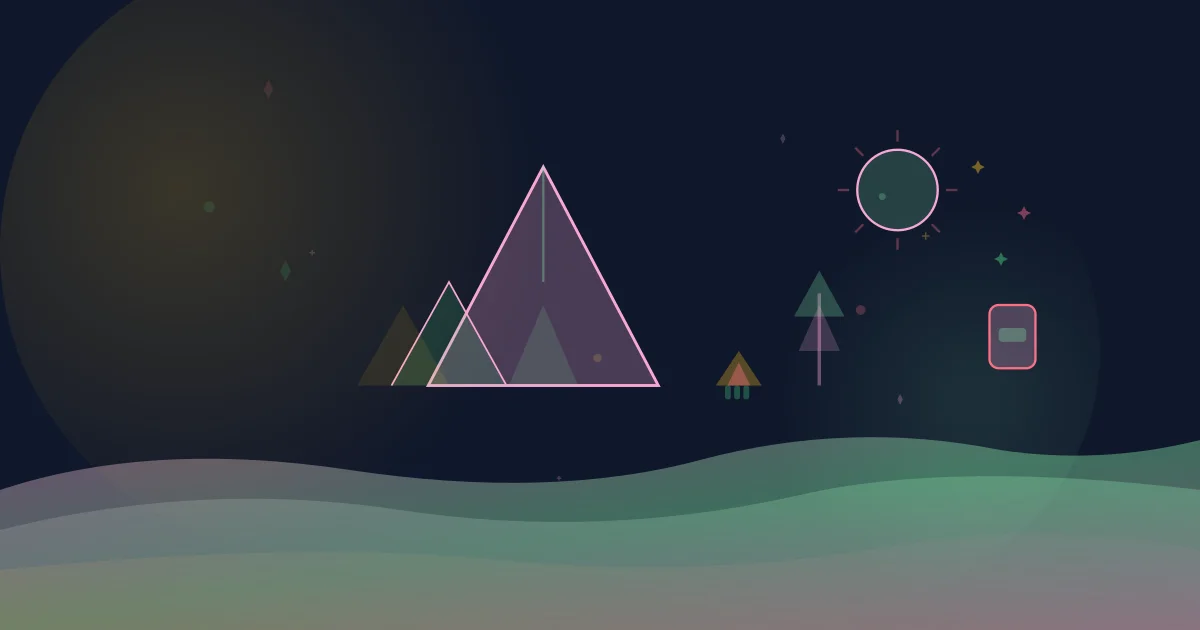 Errores equipamiento camping abril ilustración